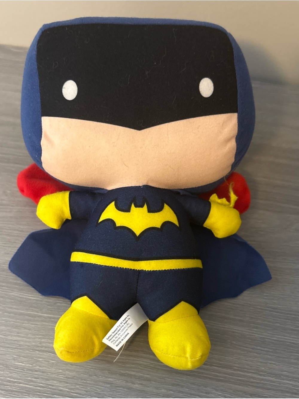 Blue and Yellow Superhero Plush - Kids Cuddly Action Figure